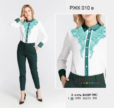 Рубашка женская комбинированая РЖК-010В